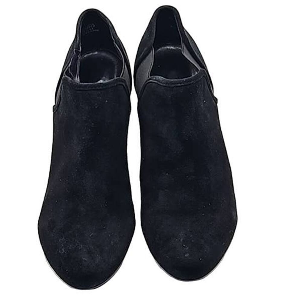Black Faux Suede Ankle Booties - Size 6M